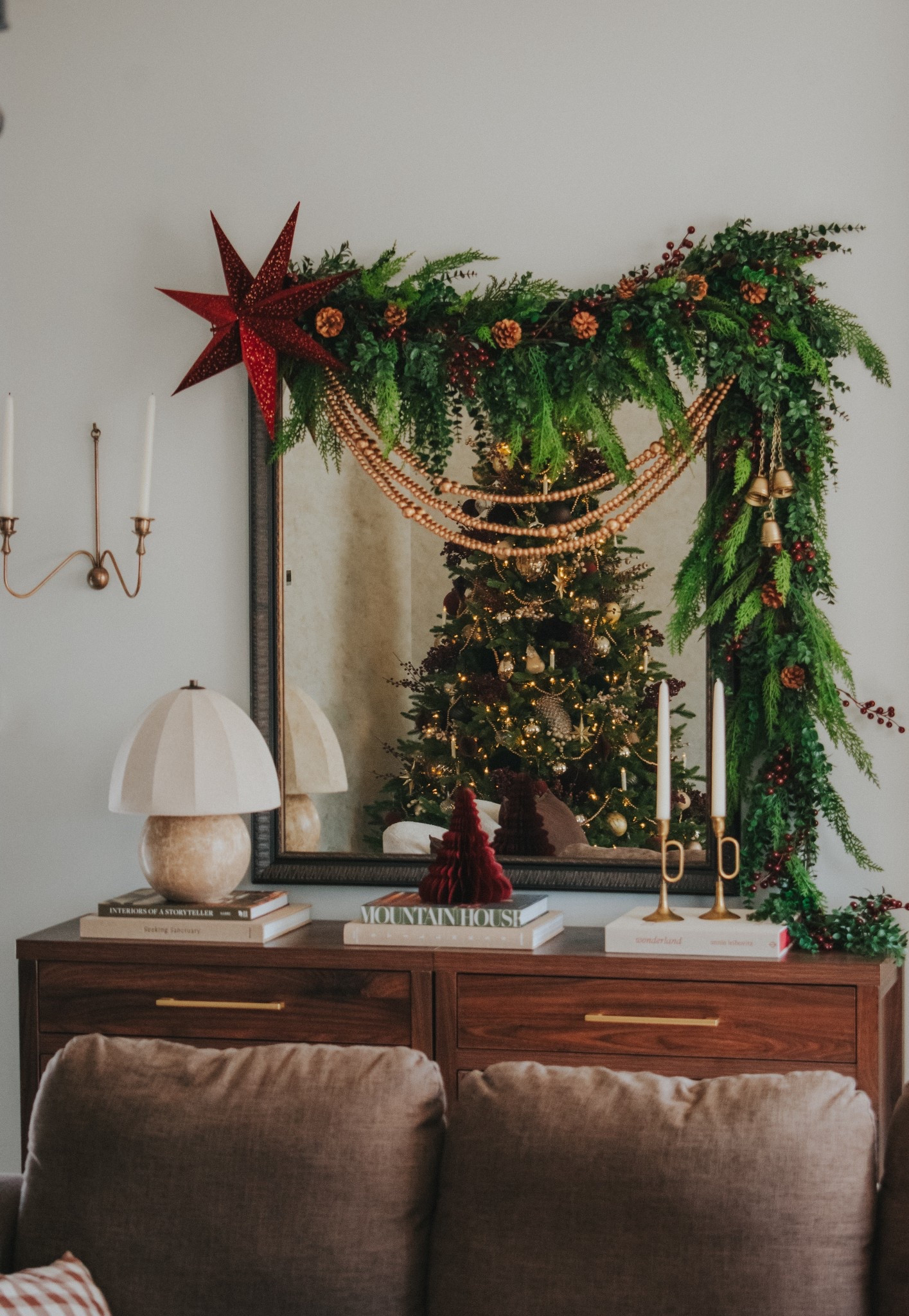 Mirror garland. Christmas garland. Afloral garland. Florals. Berry garland. Christmas star. Holiday garland. Christmas decor. Home decor. Earthy  

#LTKHome #LTKSeasonal #LTKHoliday