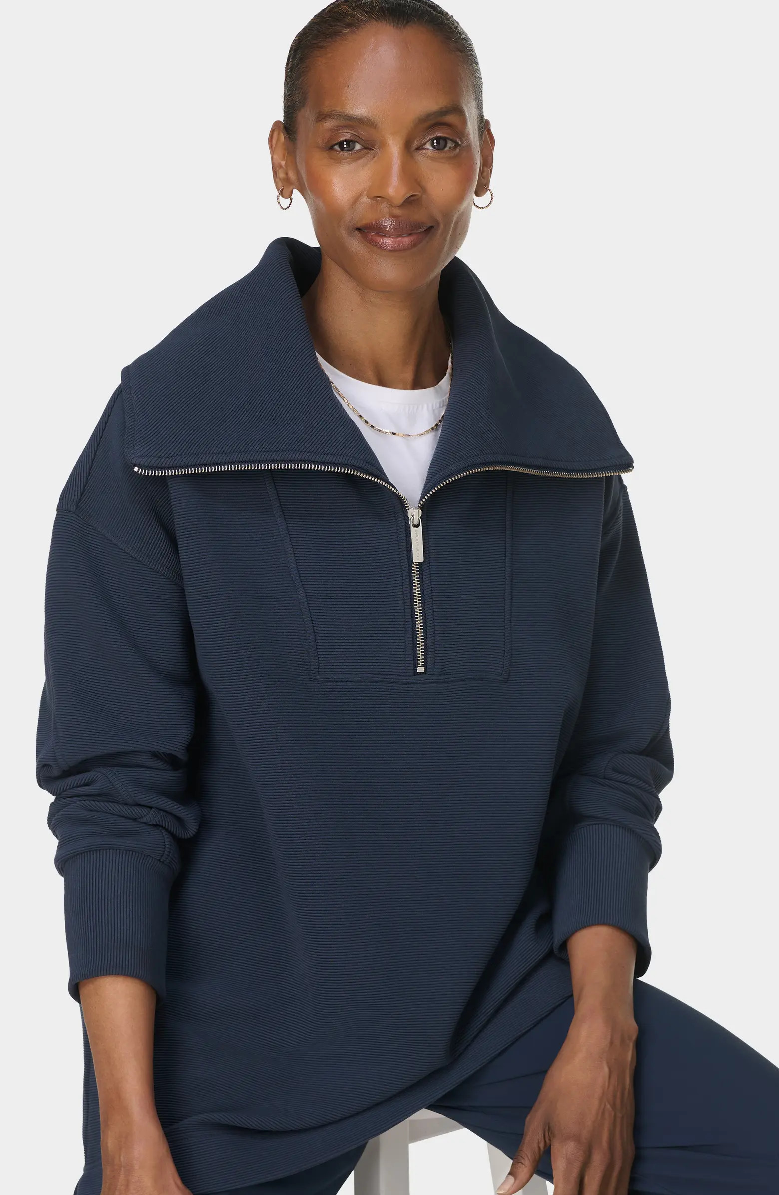 Peaceful Rib Half Zip Sweatshirt | Nordstrom