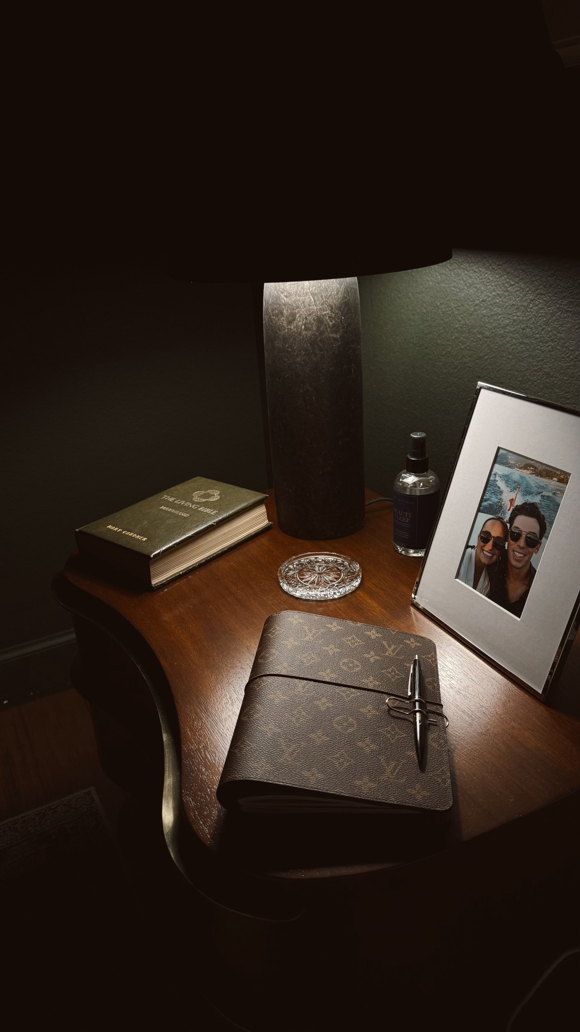 Romanticizing my bedroom and nightstand  🩷 I am loving these glass coasters and this sleep spray! It smells so good!! ￼

#LTKselfcare #LTKdayinmylife #LTKHome