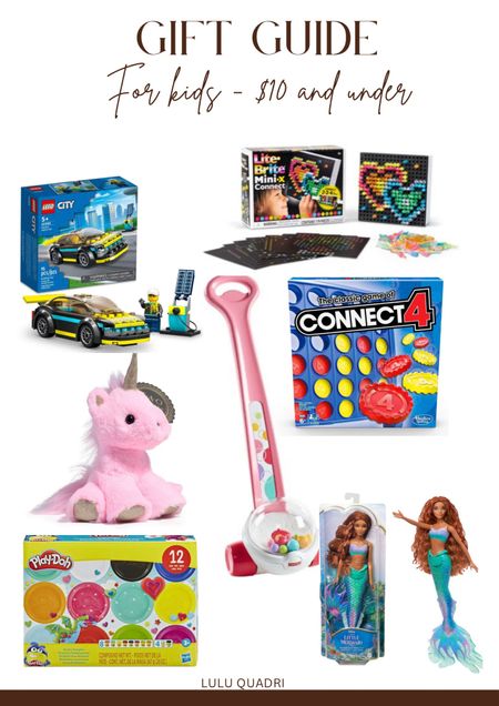Gift guide. Gift ideas for kids. Kids gifts under $10. Gift inspo. Kids toys. Holiday gifts for kids. Target toys. Target finds  

#LTKHoliday #LTKkids #LTKGiftGuide
