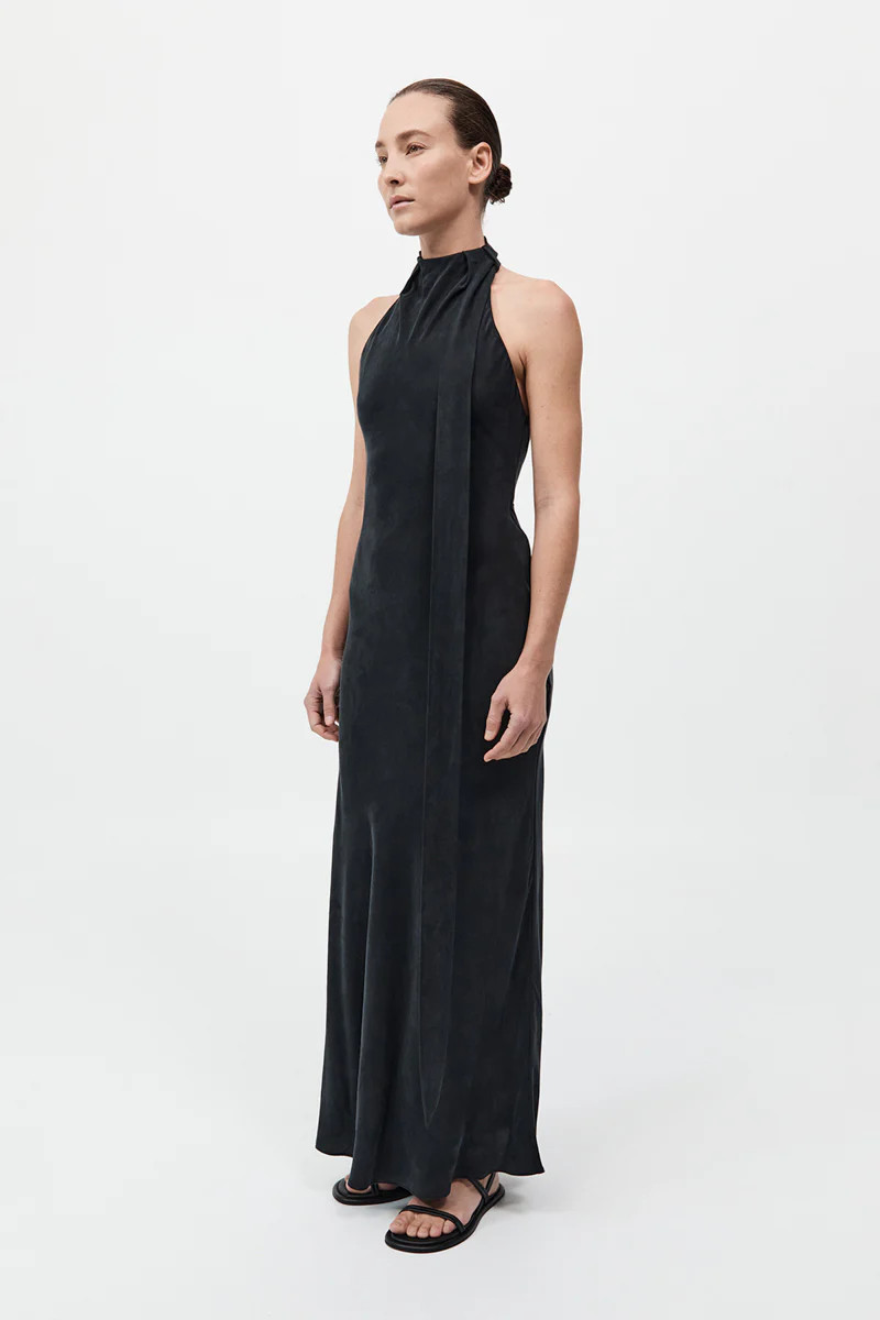 Bias Scarf Dress - Black | St. Agni (US, UK, EU)