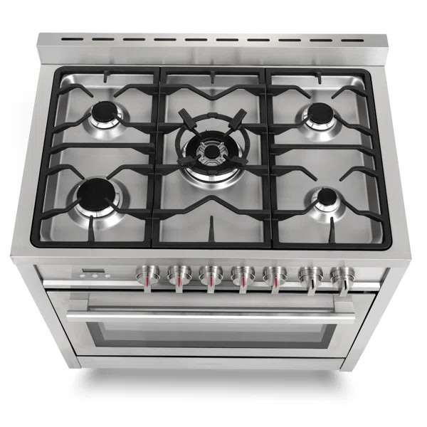 36" 3.8 cu ft. Freestanding Dual Fuel Range | Wayfair North America