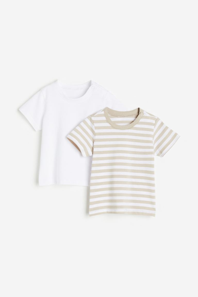 2-pack Cotton T-shirts | H&M (US + CA)