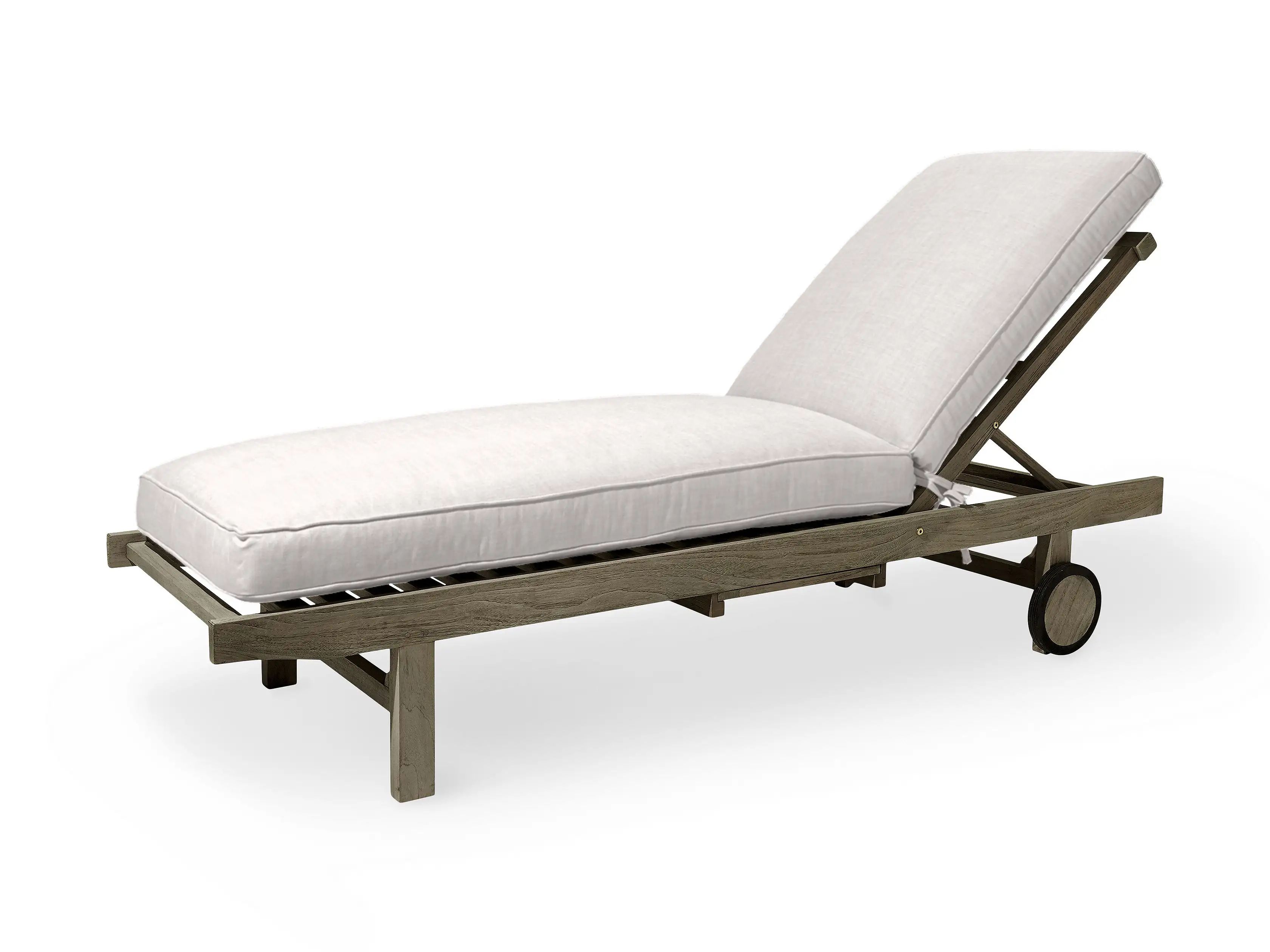 Hamptons Outdoor Chaise in Weathered Fawn | Arhaus