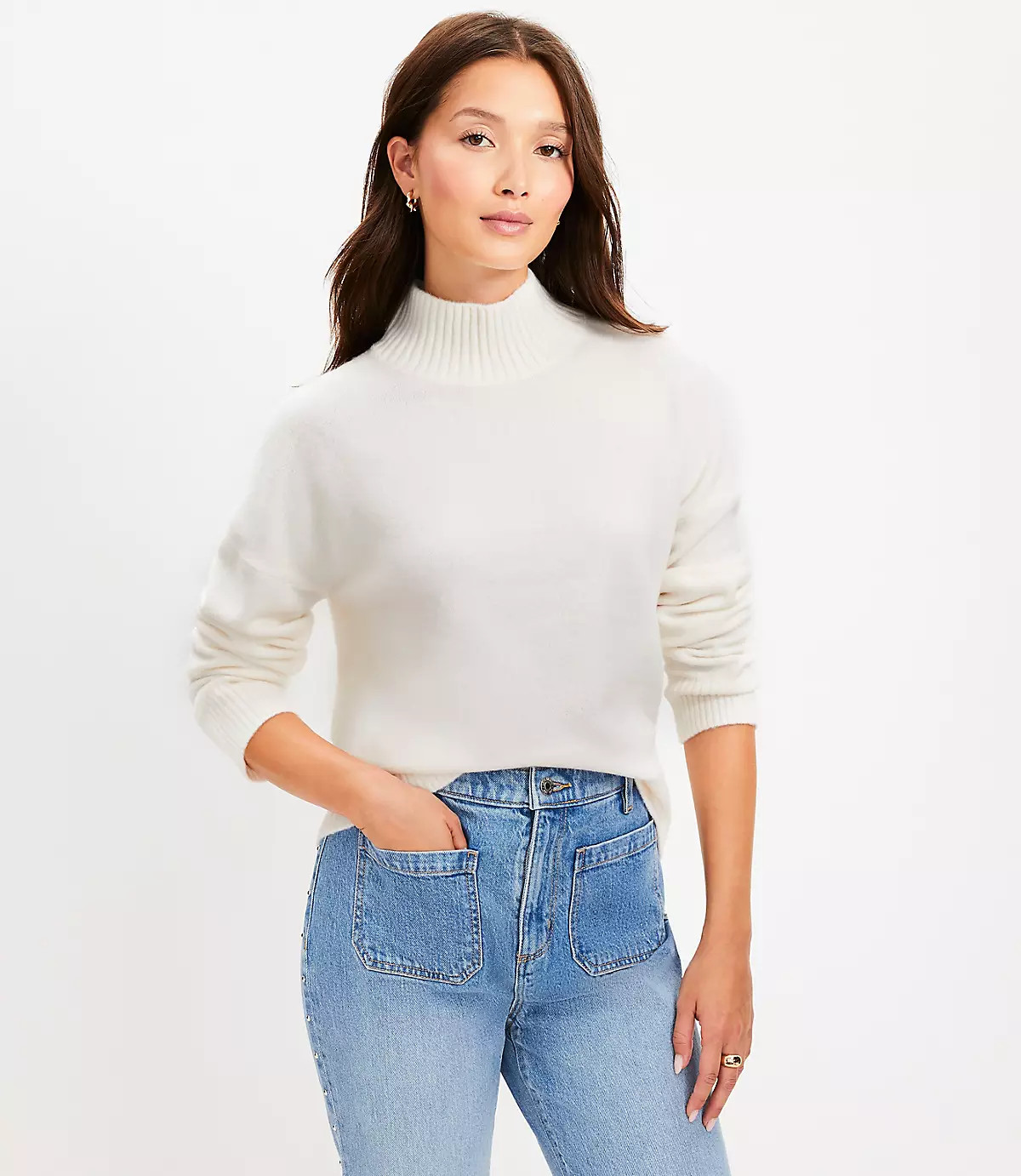 Modern Mock Neck Sweater | LOFT
