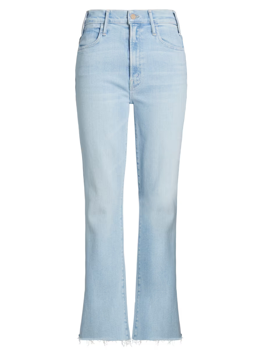 The Hustler Mid-Rise Ankle-Fray Jeans | Saks Fifth Avenue