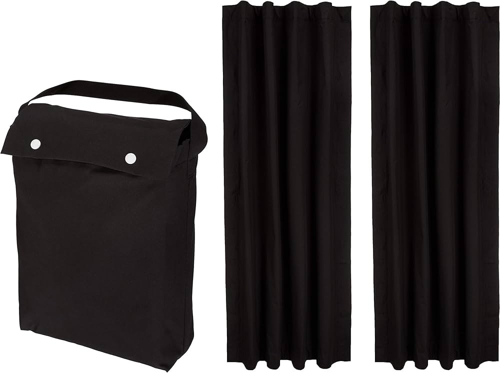 Amazon Basics Portable Window Blackout Curtain Shade with Suction Cups for Travel, 2-Pack, 78"L x... | Amazon (US)