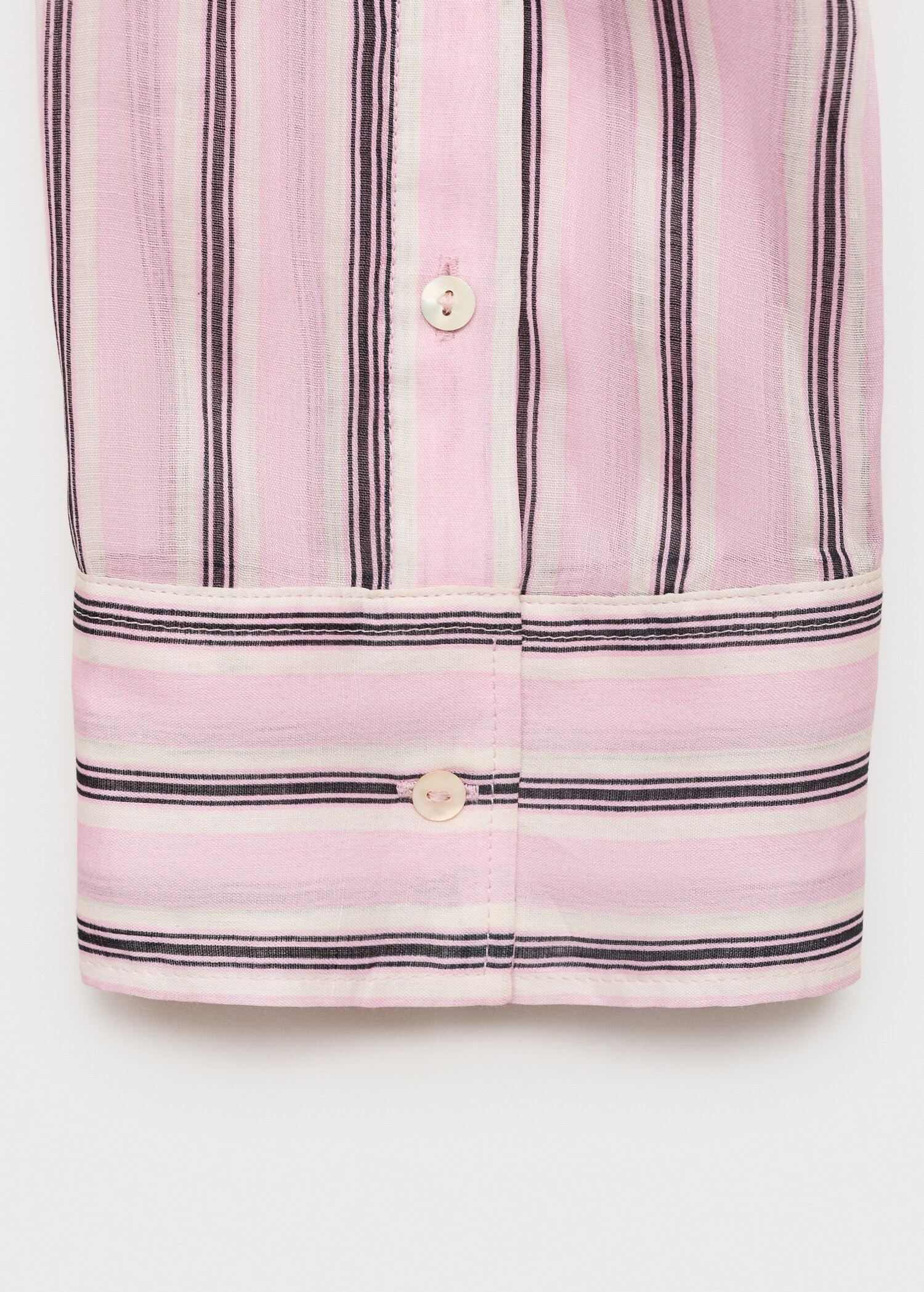 Striped ramie shirt - Women | MANGO United Kingdom | MANGO (UK)