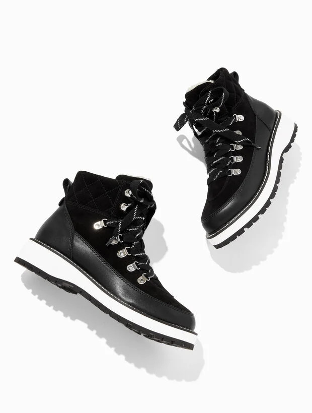 Jules Suede & Leather Hiker Boots | Talbots