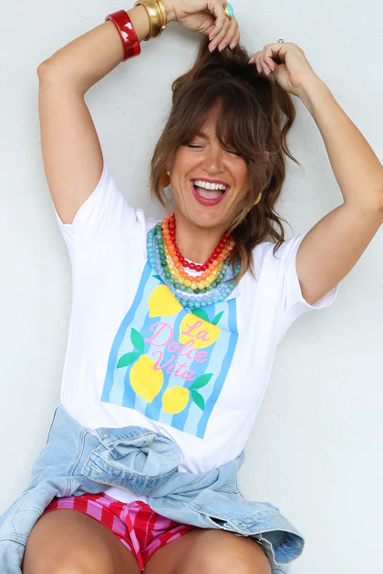 Dolce Vita Lemon Short Sleeve Tee | The Willow Tree