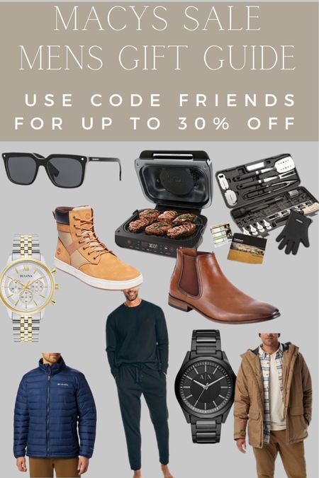 Men’s gift guide for macys sale. Use code FRIENDS for up to 30% off. #dadgifts #husbandgifts #giftsformen #giftsforhim 

#LTKGiftGuide #LTKmens #LTKsalealert