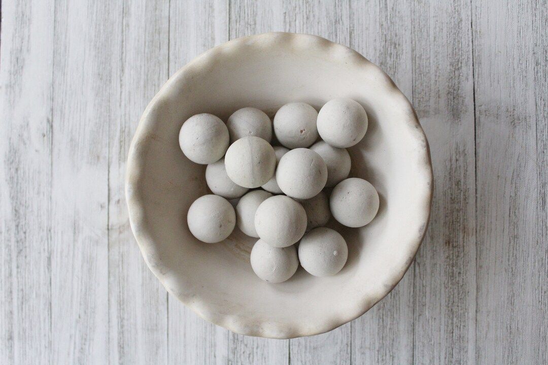 16 vintage reclaimed stone balls, limestone water filtration spheres, limestone balls, marble bal... | Etsy (US)