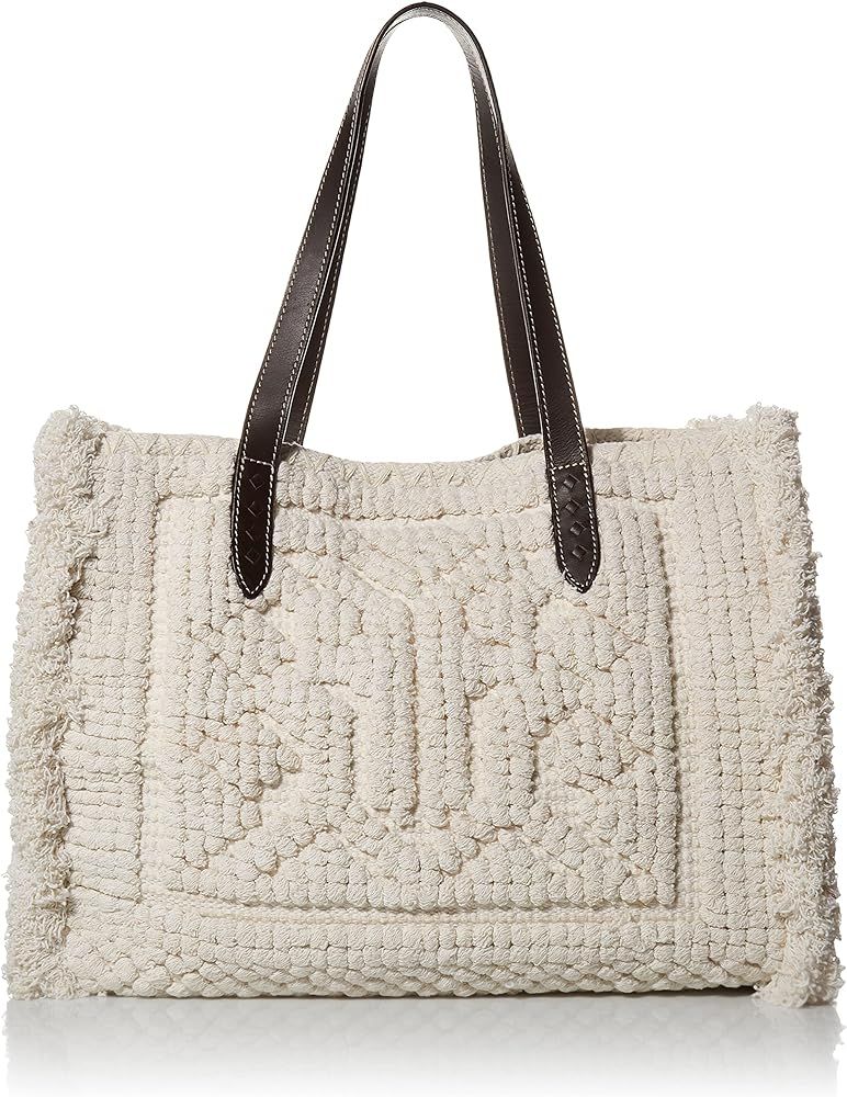 FRYE Harper Small Fabric Logo Tote, Natural | Amazon (US)