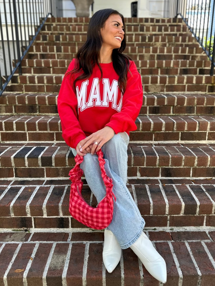 'Mama' PUFF Crewneck Sweatshirt | United Monograms
