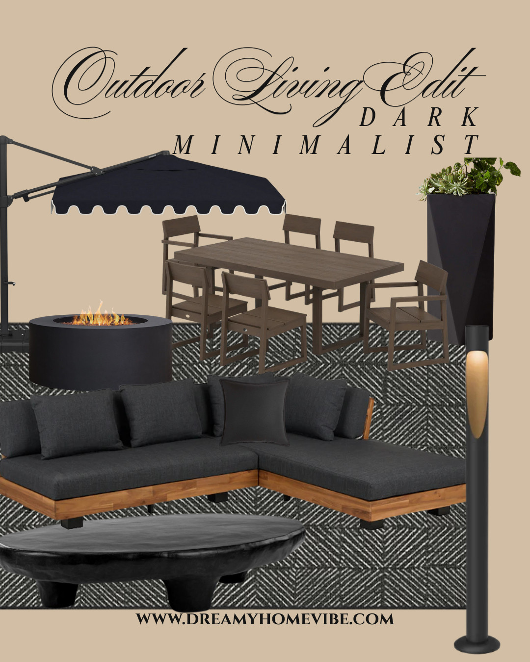 A study in contrast and calm, this dark minimalist outdoor edit layers sculptural forms with grounded materials. Every piece works together to create a modern space designed for lingering evenings.
#OutdoorLiving #ModernPatio #DesignInspo #ShopTheEdit #HomeStyle 

 #LTKHome