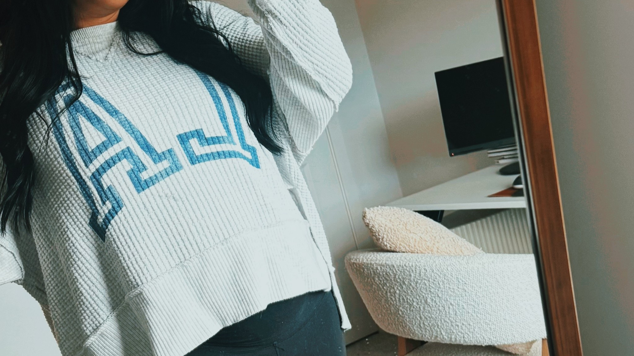 Back to School
Back to Work 
Back to Anything 💙

Crew neck soft waffle sweatshirt - perfect layering piece to transition from summer to fall 💙🦋

#LTKstyletip #LTKcanada #LTKmaternity