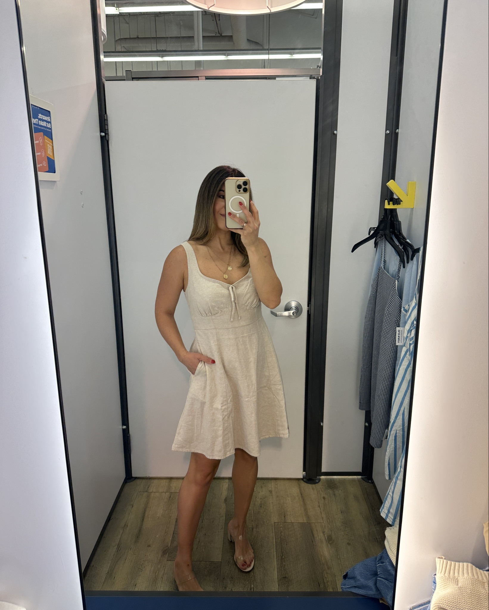 Such a cute dress and currently 30% off!! It’s under $25! It runs tts, order your regular size! 
Dress size xs
Cardigan size small

#LTKSaleAlert #LTKTravel #LTKSeasonal