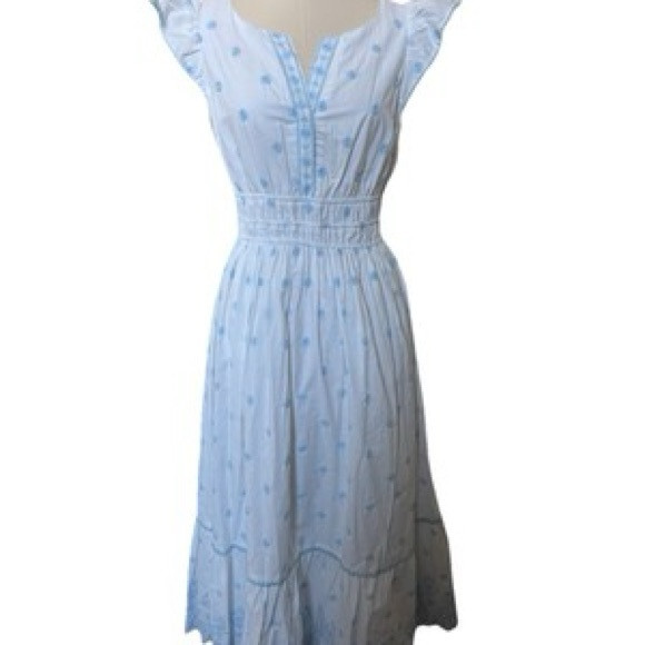 Rachel Zoe Blue Sleeveless Midi Sundress | Poshmark