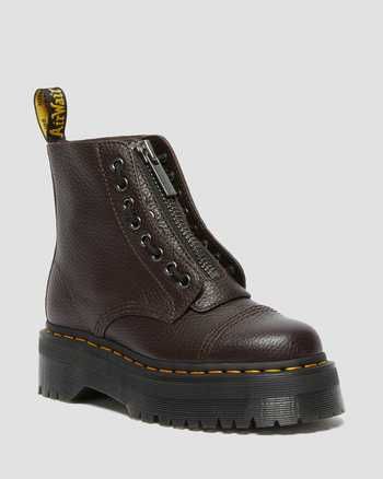 Sinclair Milled Nappa Leather Platform Boots | Dr Martens (UK)