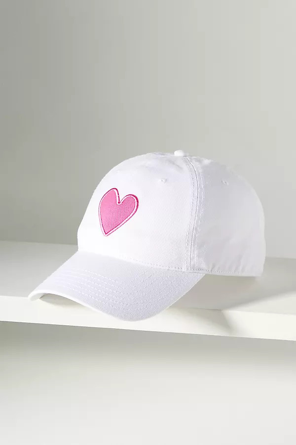 Kerri Rosenthal Heart Patch Baseball Cap By Kerri Rosenthal in Pink | Anthropologie (US)