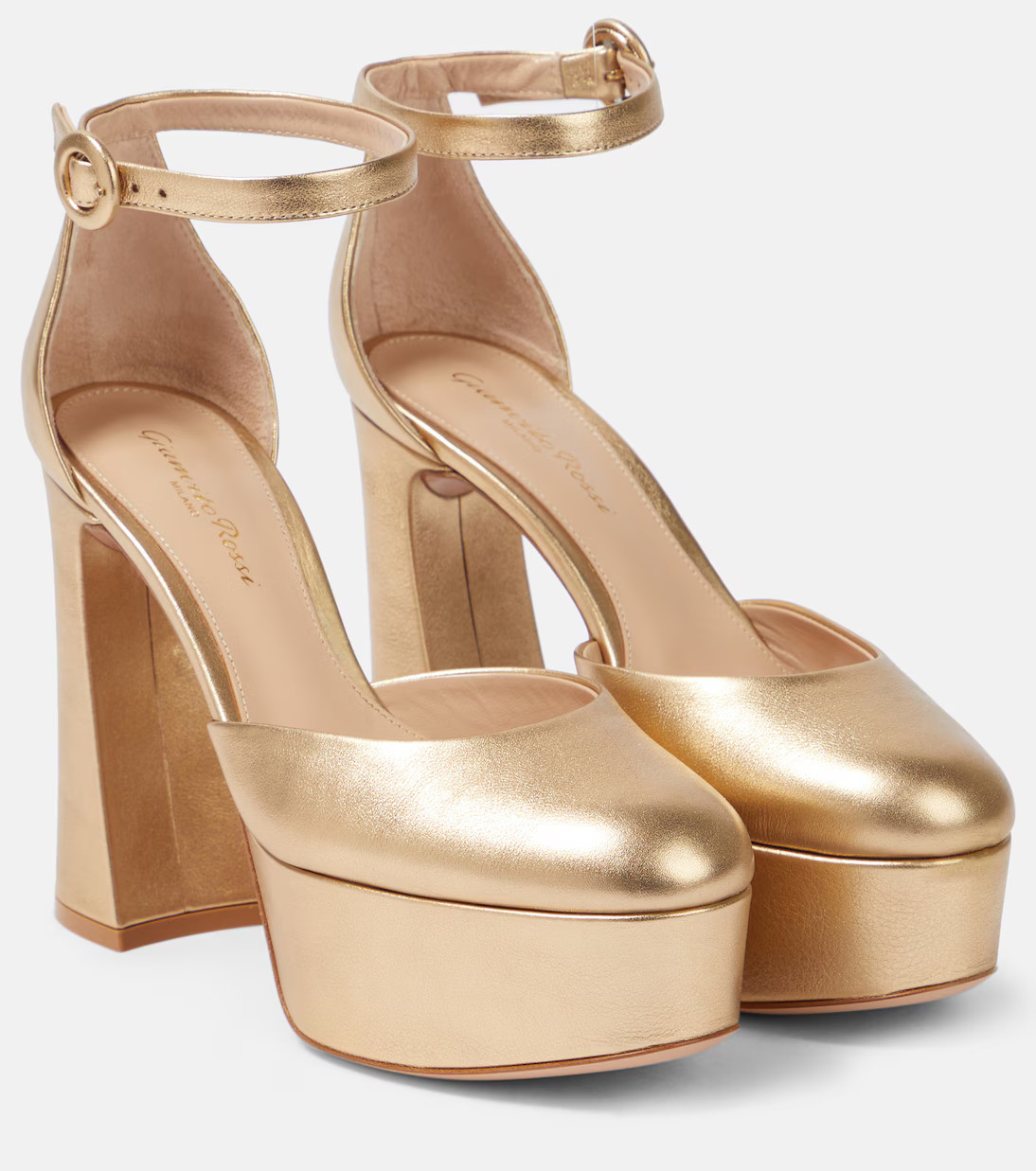 Holly D'orsay metallic leather pumps | Mytheresa (UK)