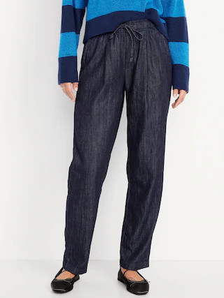 High-Waisted Billie Straight Ankle Trouser | Old Navy (US)