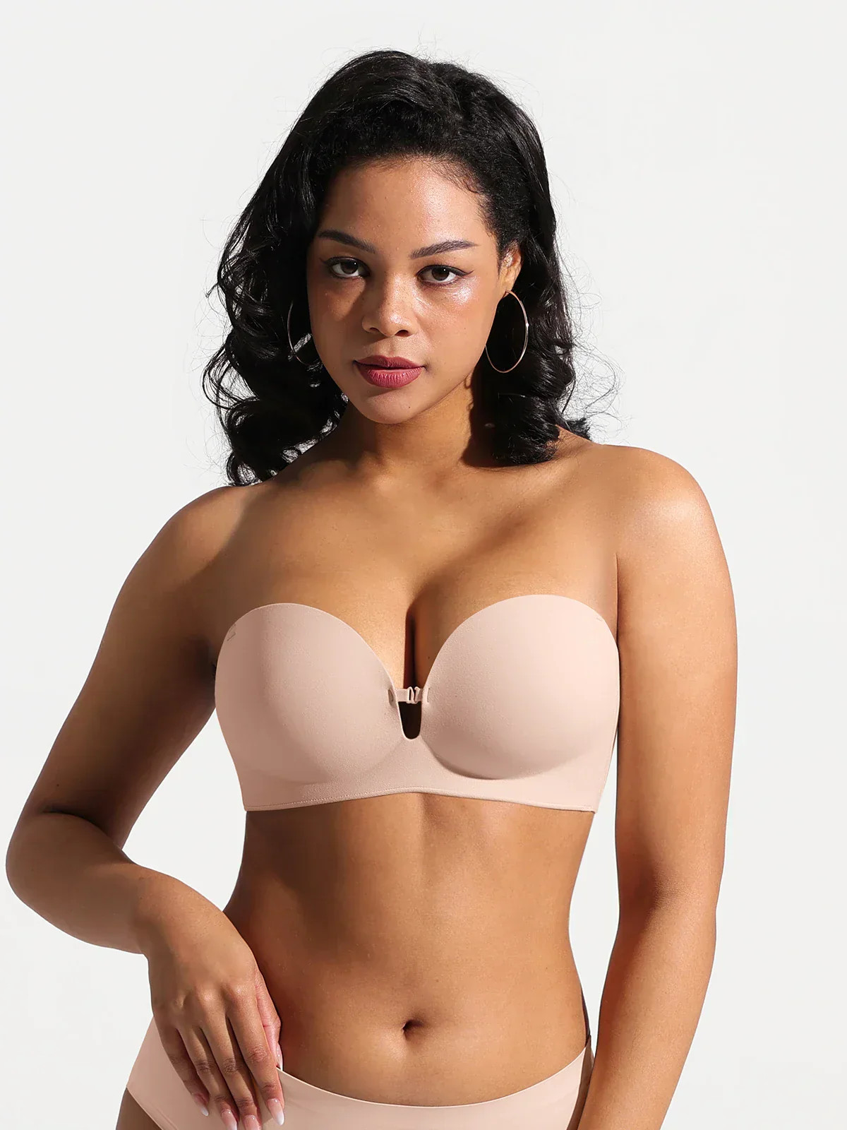 Shapewear Strappy Cowl Neck Fit & Flare Maxi Dress | Popilush