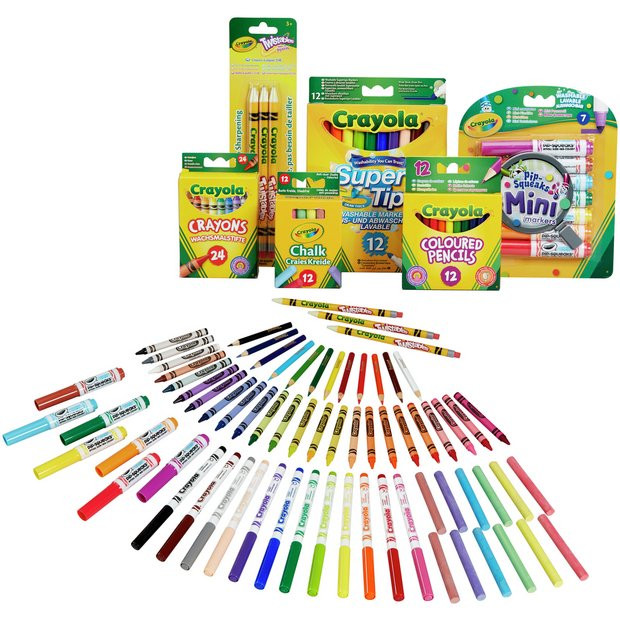 Buy Crayola 70 Piece Stationery Set | Drawing and painting toys | Argos | argos.co.uk