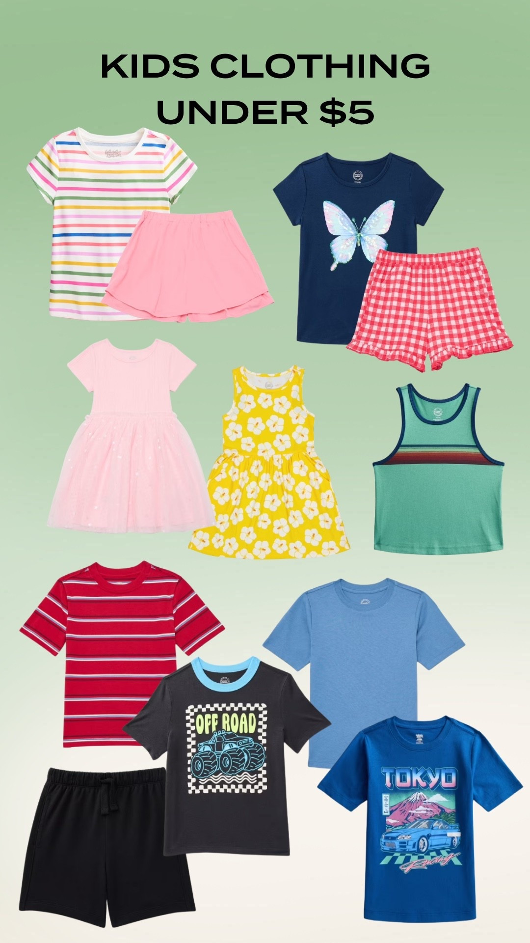 Kids clothing deals under $5 at Walmart! only this weekend!🤩

#LTKSaleAlert #LTKKids #LTKmomlife