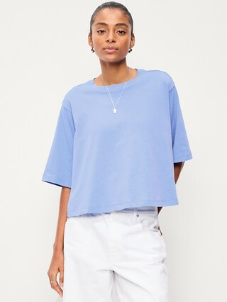 Short-Sleeve Trapeze T-Shirt | Old Navy (US)