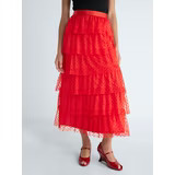 Scoop Women's Swiss Dot Maxi Skirt, Sizes XS-XXL | Walmart (US)