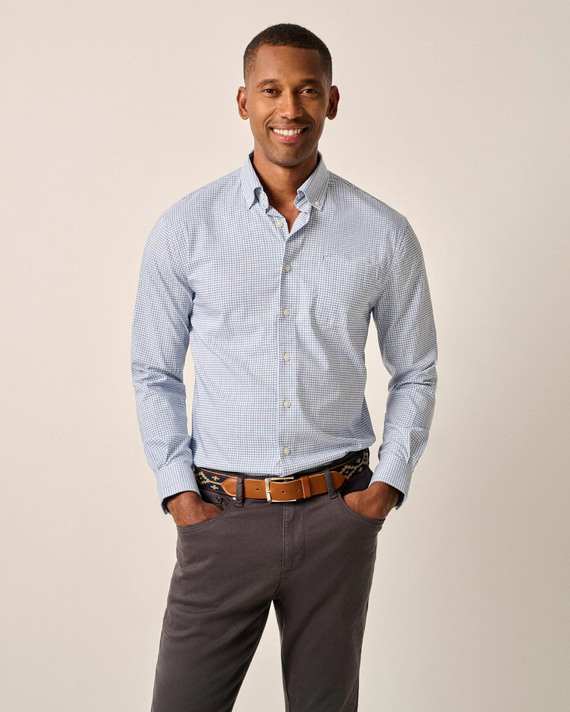Performance Button Up Shirt - Shay | johnnie O