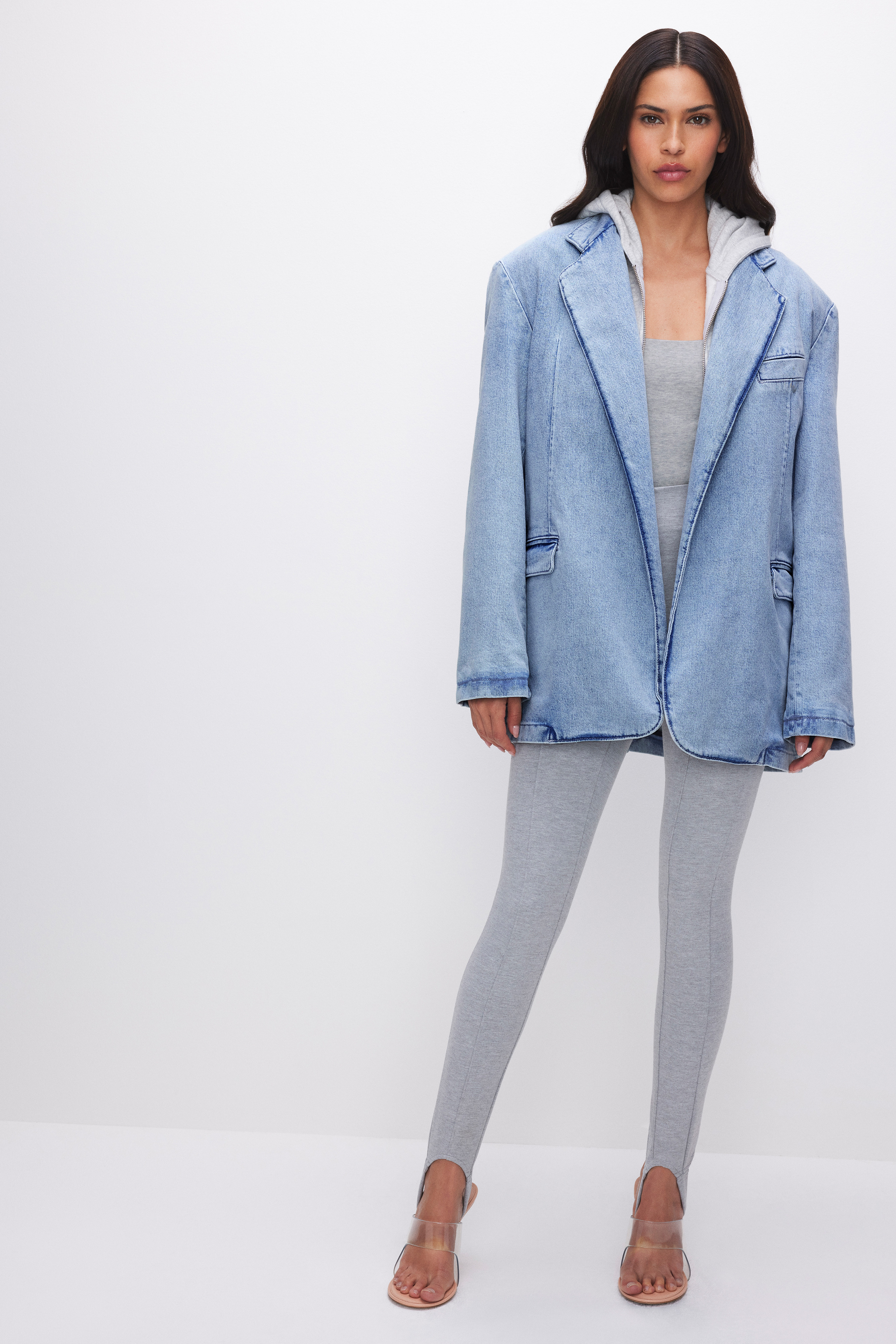 OVERSIZED DENIM BLAZER | INDIGO554 - GOOD AMERICAN | Good American