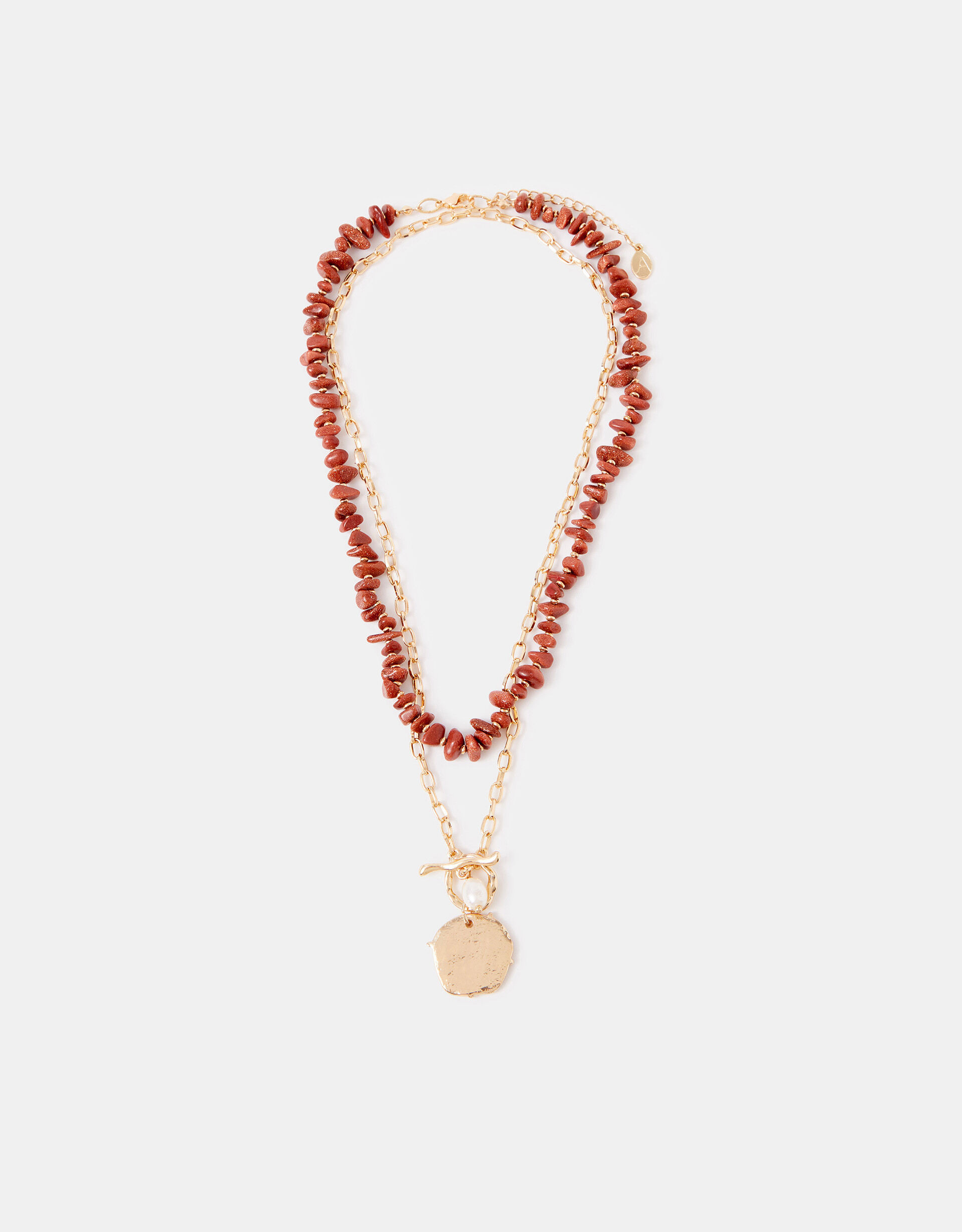 2-Pack T-Bar Pendant Necklaces | Accessorize (Global)
