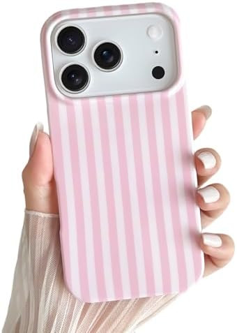 Yeddabox for iPhone 17 Pro Max Case Cute Striped Phone Case Soft TPU Slim Shockproof Phone Cover ... | Amazon (US)