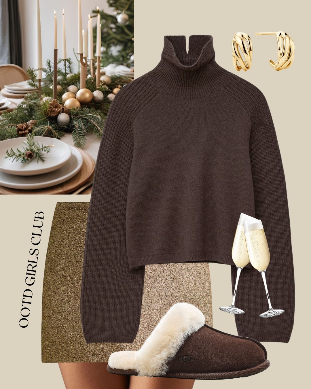 Chocolate and gold for a festive day 

#LTKwinter #LTKhome #LTKfestive