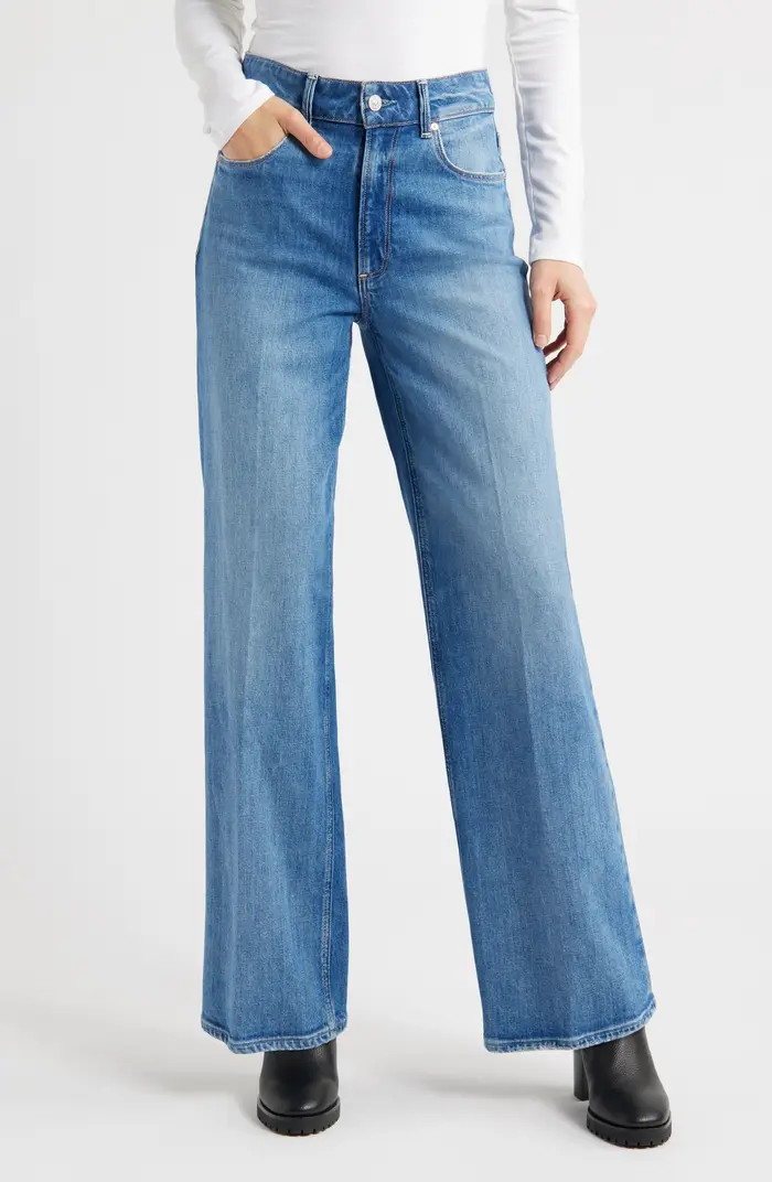 PAIGE Sasha High Waist Wide Leg Jeans | Nordstrom | Nordstrom
