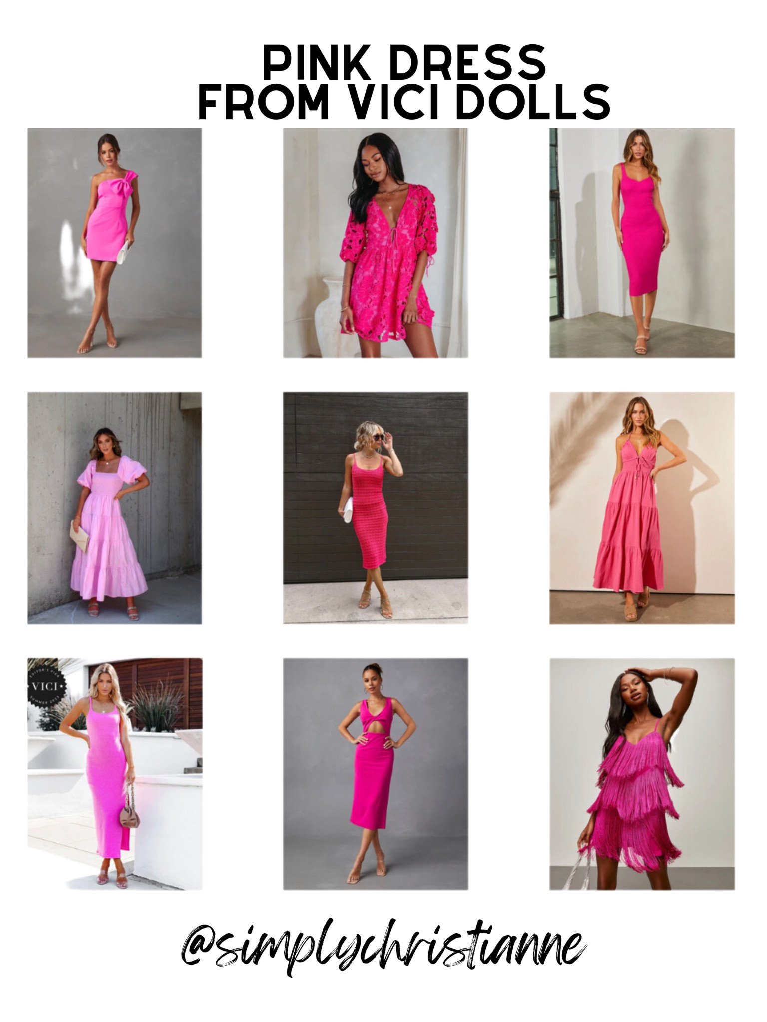 Pink dress, summer dress, barbie outfit 

#LTKunder100 #LTKwedding #LTKFind