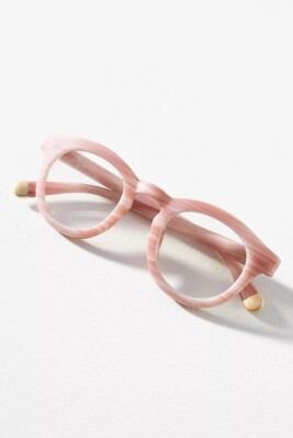 NEW  Anthropologie Peepers Pink Blue Light Filtering Glasses +0.00 | eBay US