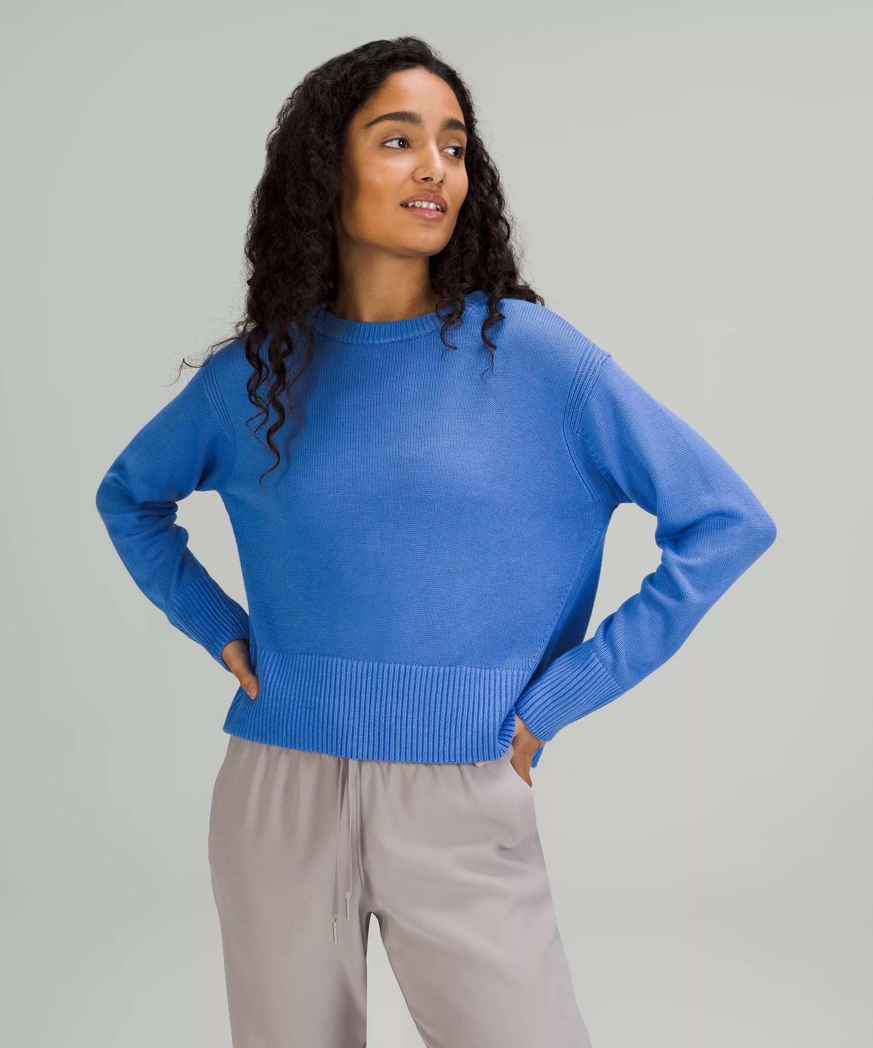 Cashlu Boxy Crewneck Sweater Online Only | Lululemon (CA)