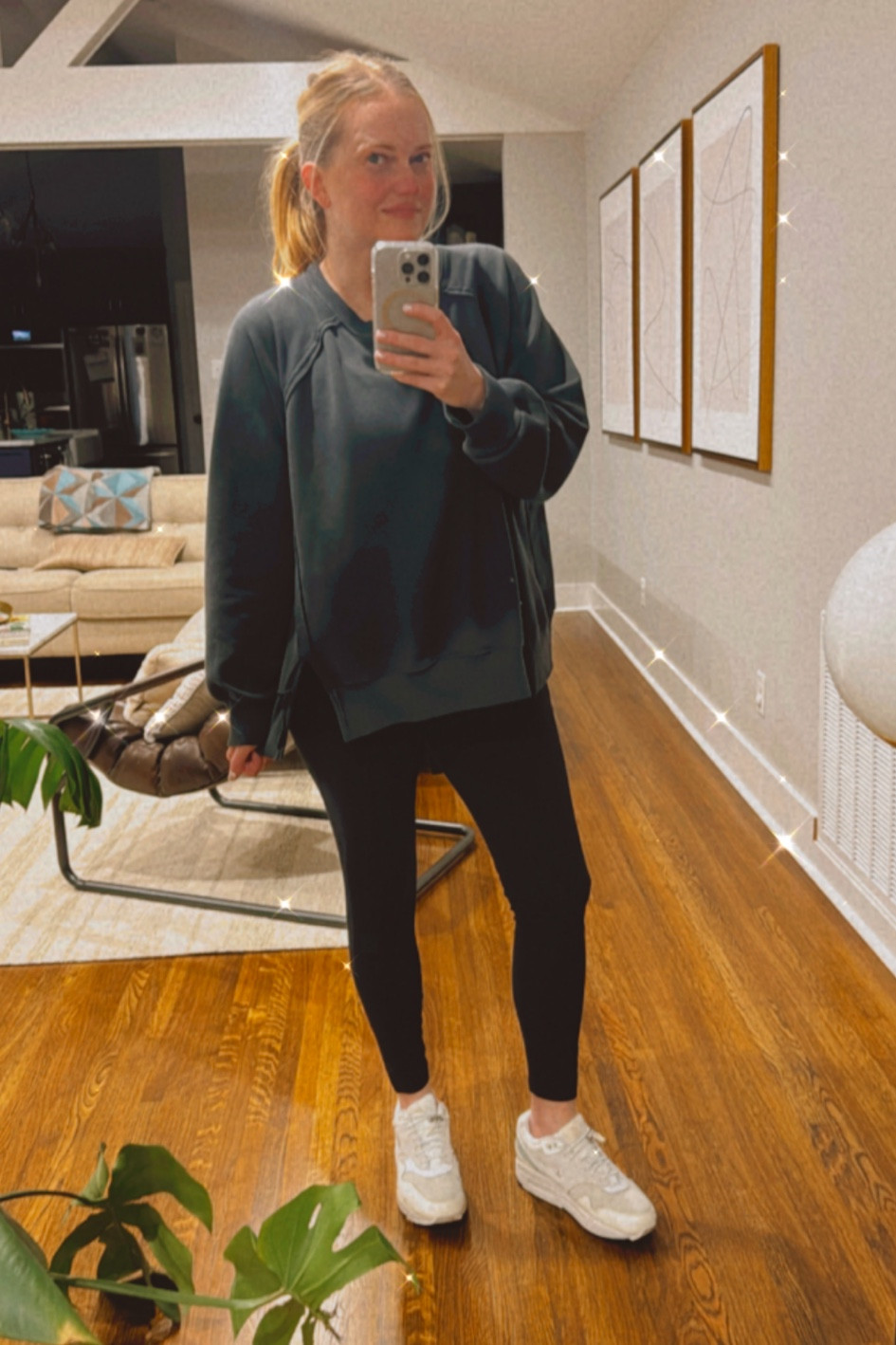 Trivia night with friends means cozy clothing that sorta feels like an outfit. Big Hug sweater is the exact item, but only cropped is still available. 

#LTKShoeCrush #LTKActive #LTKOver40