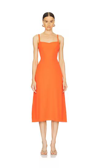 Everglade Dress in Serrano | Burnt Orange Dress | Orange Midi Dress | Revolve Clothing (Global)