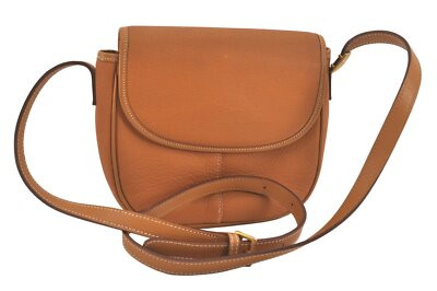 Authentic Burberrys Vintage Shoulder Cross Body Bag Purse Leather Brown 2211M | eBay US
