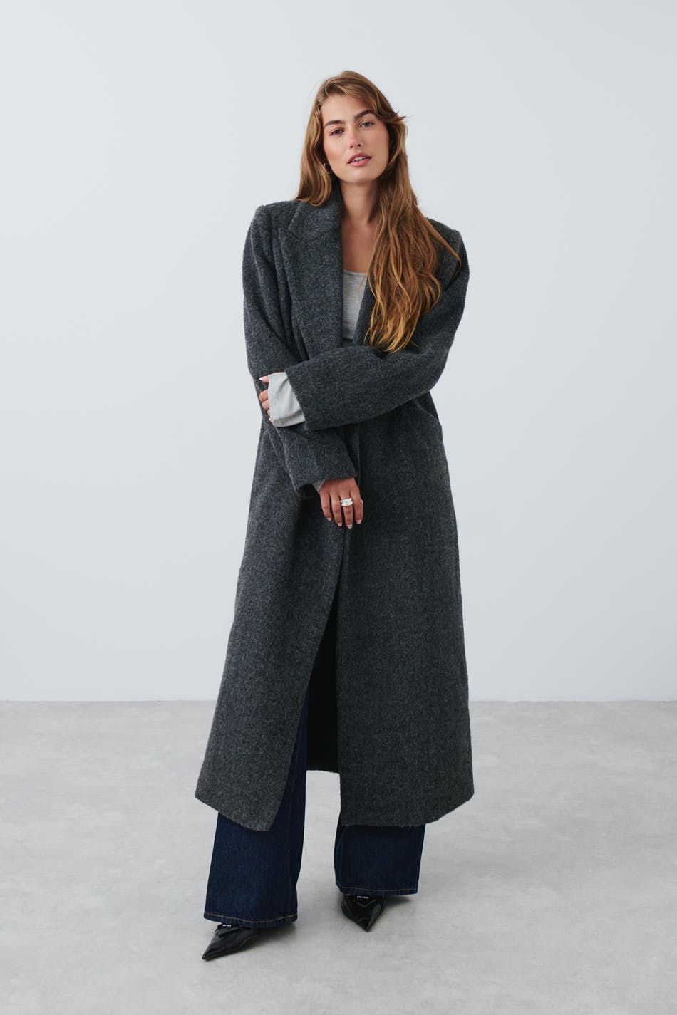 Fuzzy tailored coat - Gina Tricot | Gina Tricot SE