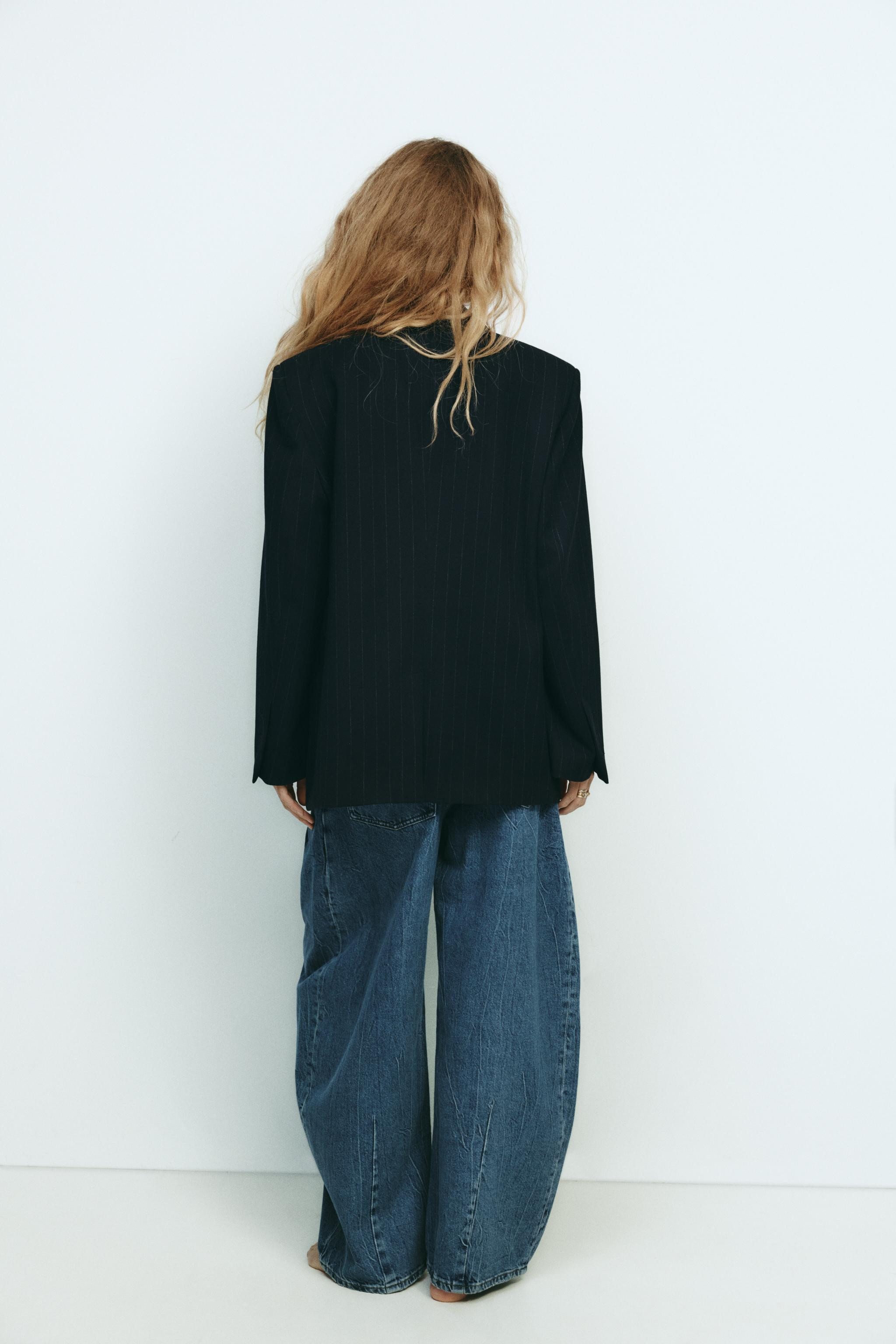 OVERSIZED PINSTRIPE BLAZER | Zara US