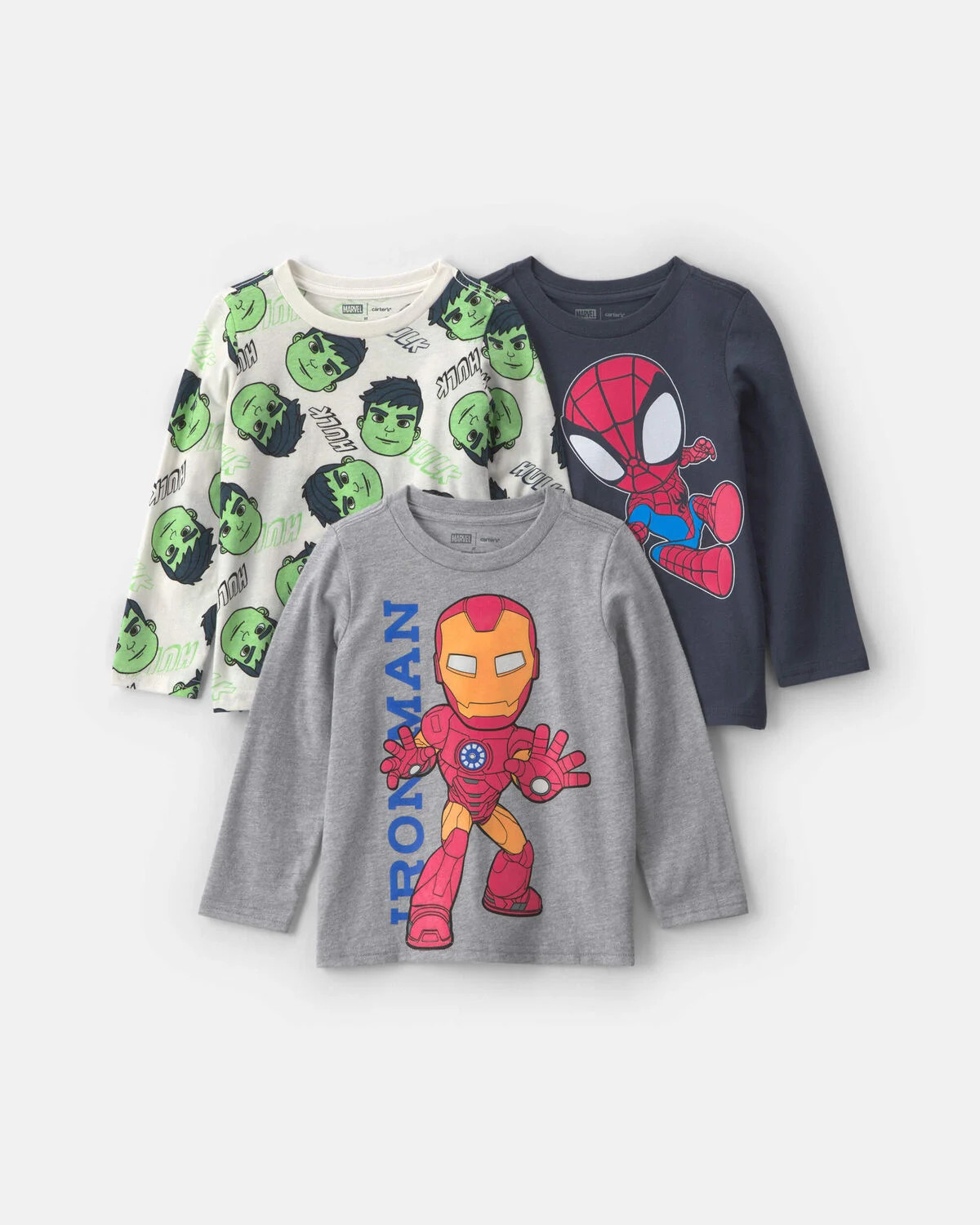 Toddler Boy 3-Pack ©Marvel Long-Sleeve Multipack Tops | Carter's Inc