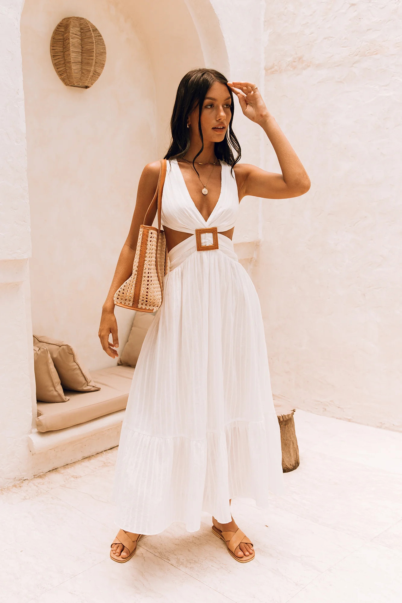 Speak Your Word Maxi Dress White | Fortunate One