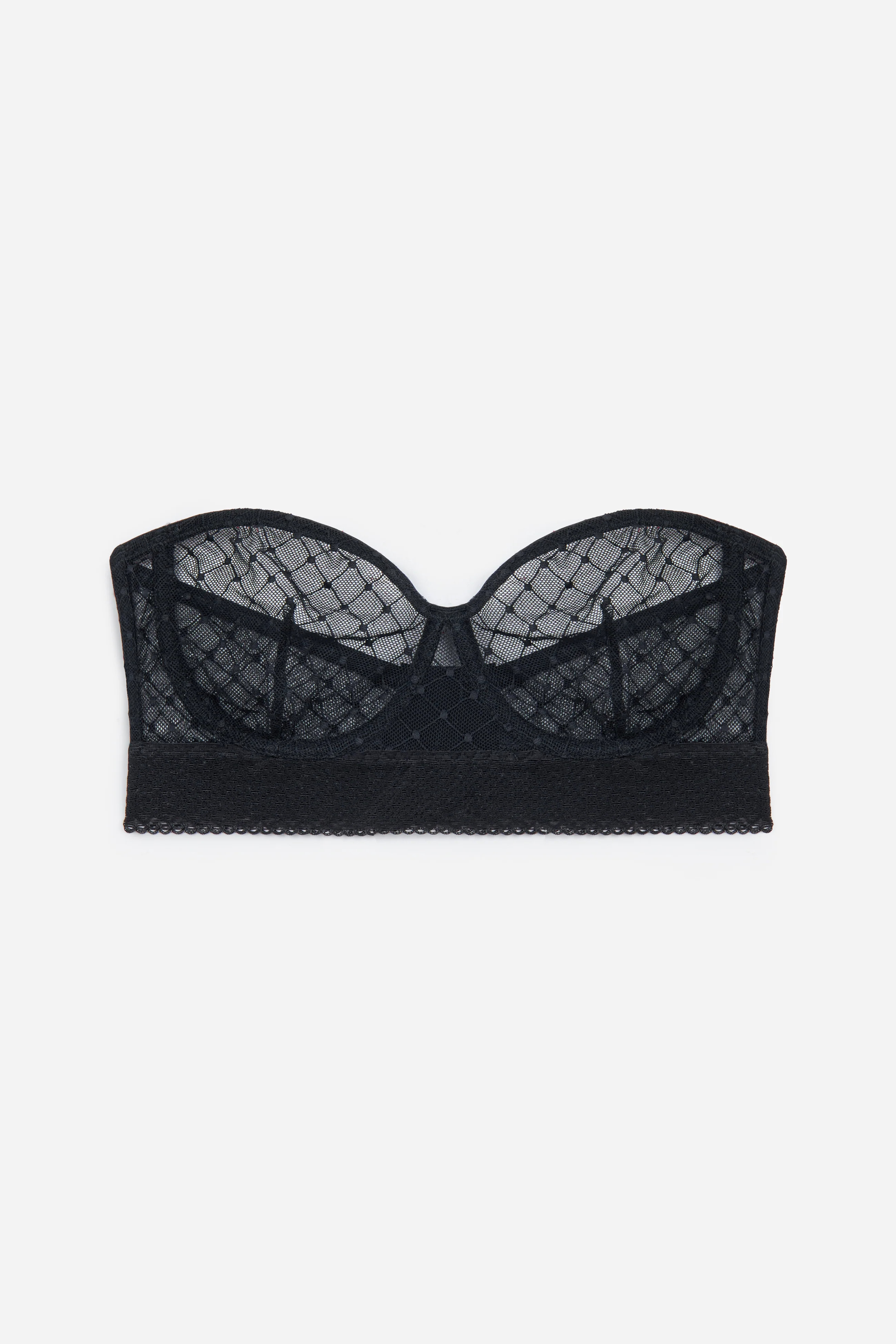 Cosmo Underwire Strapless Bra | Black | ELSE Lingerie