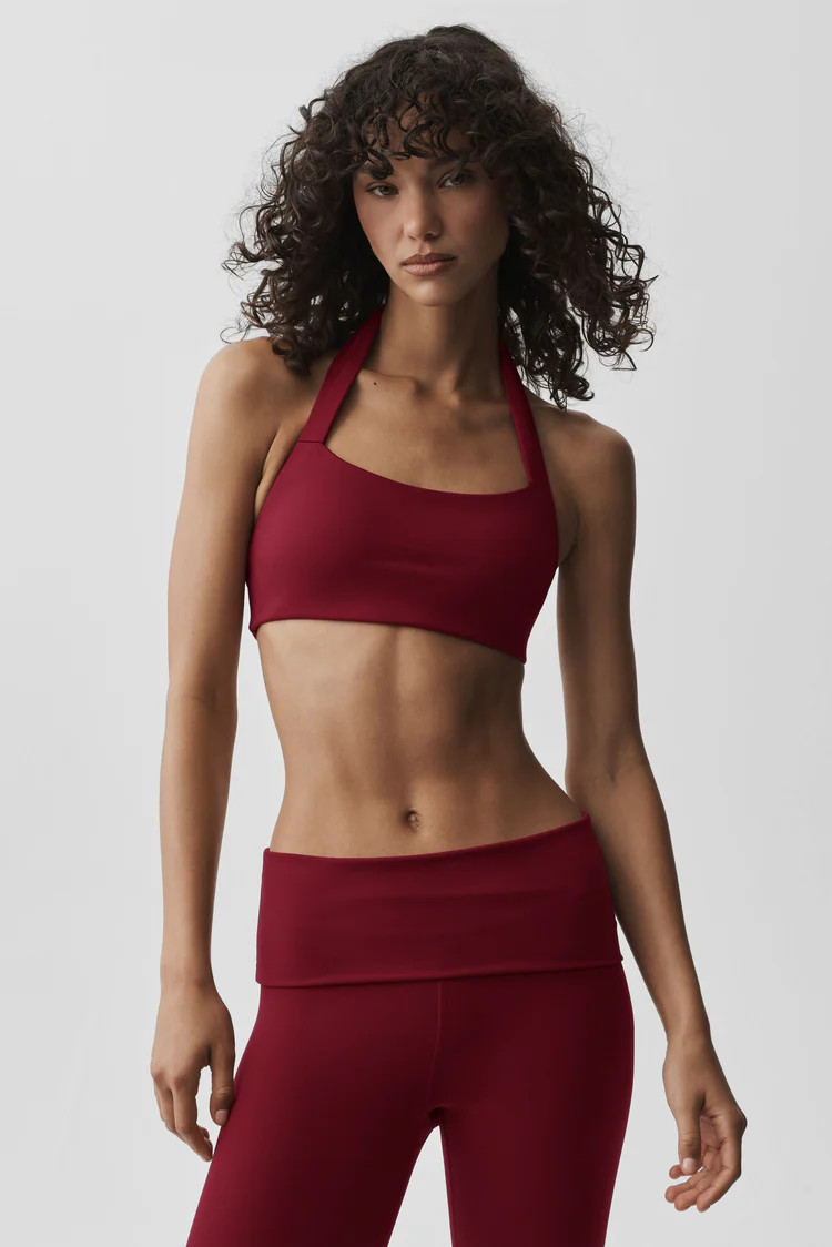 ALO Softsculpt Feel The Heat Halter Bra | Alo Yoga