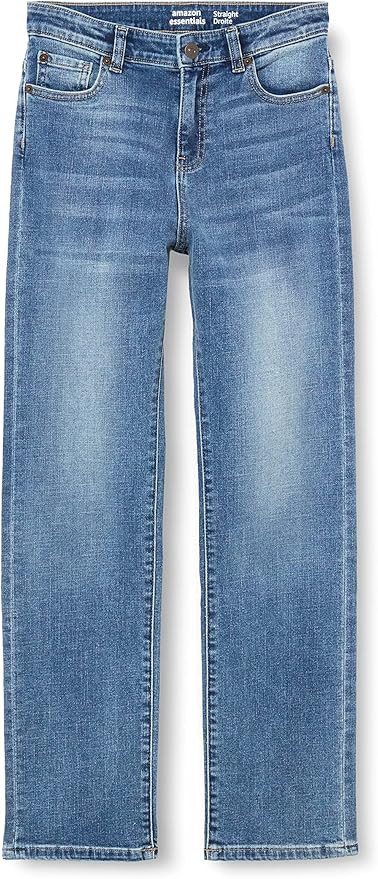Amazon Essentials Boys' Regular Straight-Fit Jeans | Amazon (US)